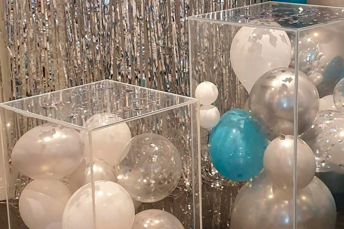 mesas de acrilico para globos